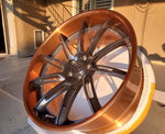 EF2P-16 Forged Wheel Brushed Copper & Brushed Black