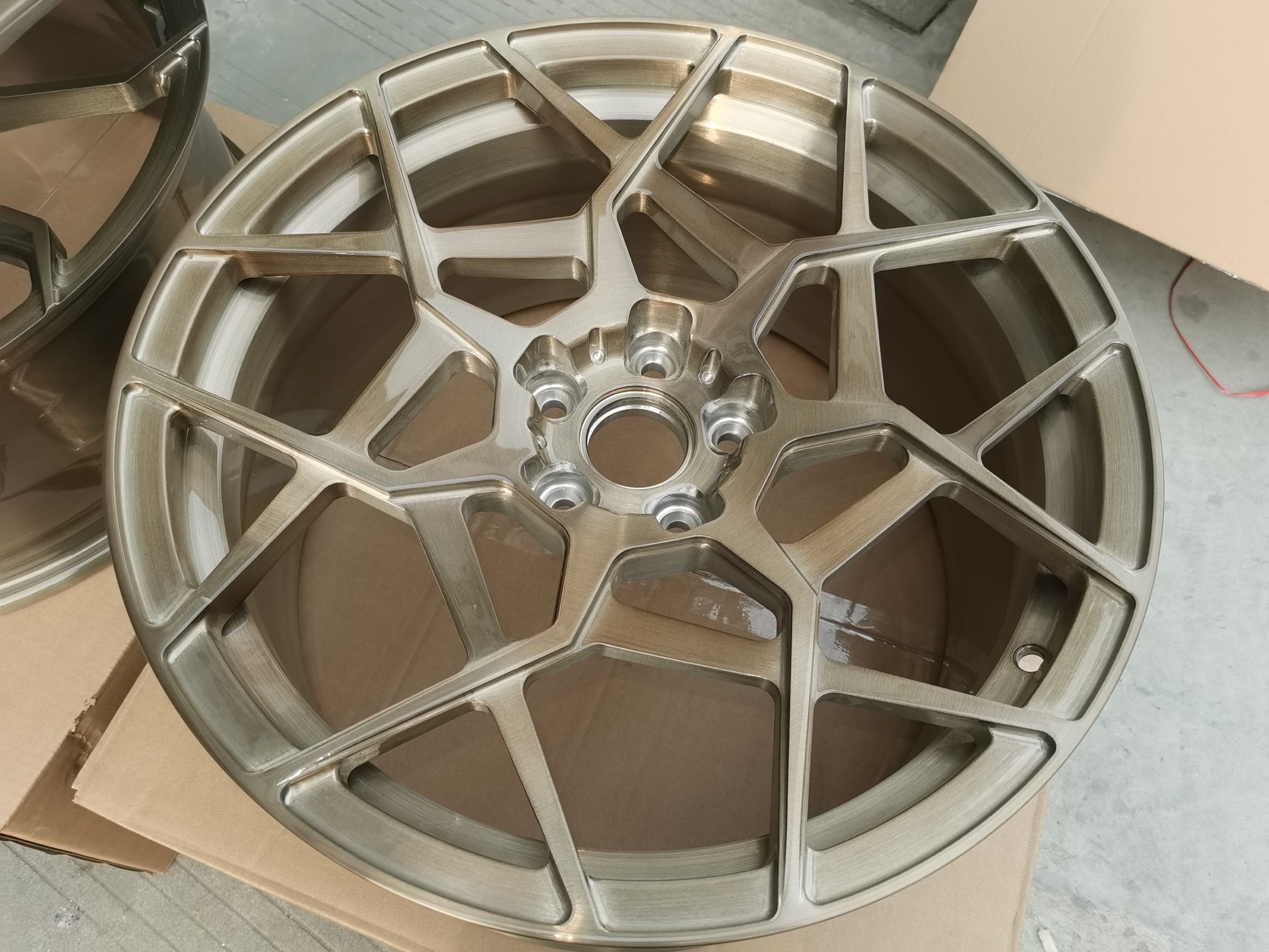 Custom Forged Wheel Brushed Champagne